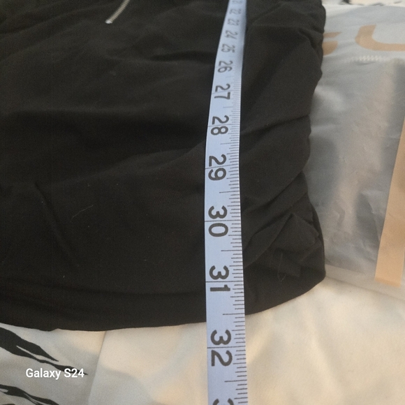 Elegant Black Zip Up Front Long Sleeve  Lined Mini Dress Sz:0&2 XS/& S - Picture 14 of 15